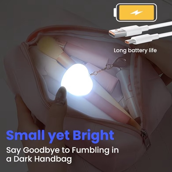 Heart-Shaped LED Keychain Light. Sensor light 💡 🤍 - Picture 3 of 7